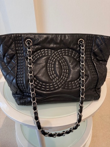 CHANELシャネルショルダーバックココマークマトラッセチェーンショルダートート