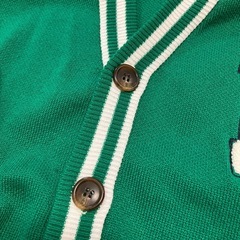 chip clip ニットベスト グリーン 現金取引の画像