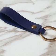 フェイクレザー調キーホルダー（新品）の画像