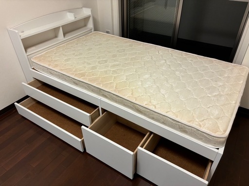 【値下げ交渉あり】収納付きシングルベット