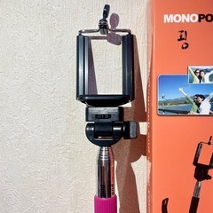 【セルカ棒】MONO POD/ピンク【未使用】の画像