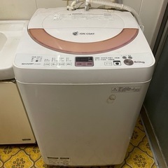シャープ 洗濯機 6kg　ES-GE60N 