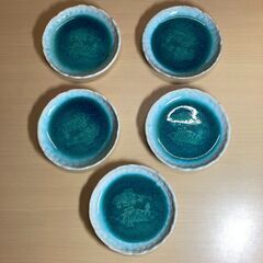 KANSAI fine china 銘々皿揃い（さかな柄小皿５枚セット）の画像
