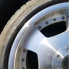 Y31 セドリックに履いてました 17インチ ディッシュ ホイール 旧車の画像