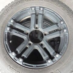 １７５/８０R１６　PRO-POTOR　X　１６インチ　５．５J　＋２２　５穴　１３９．７　YOKOHAMA　GEOLANDAR　２０１４年製造　４本　ジムニーの画像