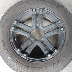 １７５/８０R１６　PRO-POTOR　X　１６インチ　５．５J　＋２２　５穴　１３９．７　YOKOHAMA　GEOLANDAR　２０１４年製造　４本　ジムニーの画像