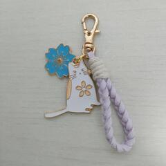 【購入者決定】None スエード紐 チャーム( 桜猫・和 )の画像