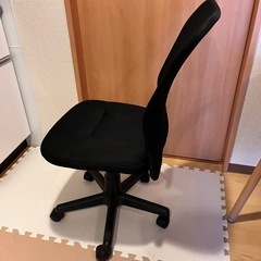 オフィスチェア　キャスター　ブラック　オーヤマ　の画像
