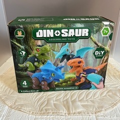 【新品未使用】DIY恐竜おもちゃセット、電気ドリル低速高速シミュレーション恐竜組み立ておもちゃの画像