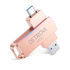 DETROVA USBメモリ 512GB 2IN1 USB3.0...