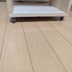 本棚　オープンラック　キャスター付きの画像