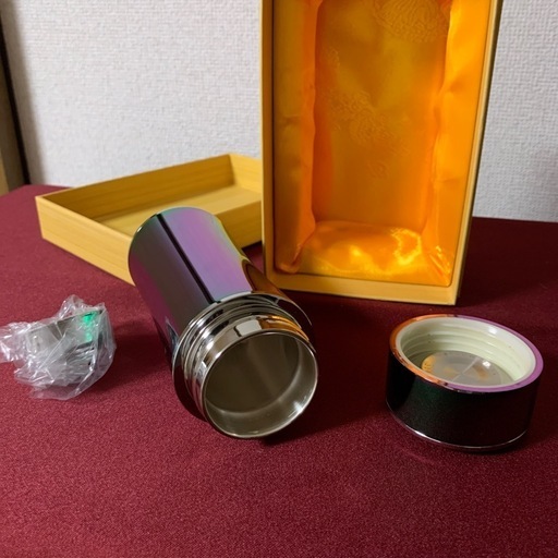 【未使用】銀製ボトル 水筒
