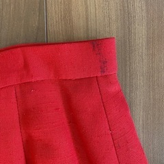 麻　スカート　ひざ下丈　9号の画像