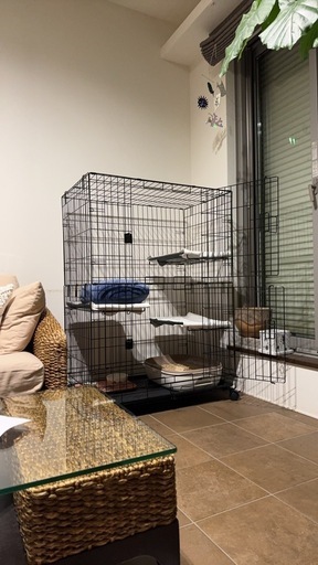 ［受け渡し決まりました］Amazonベーシック　猫用ケージ　猫用ゲージ