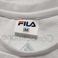 FILA Tシャツ M スポーツ ウェア 白 イタリア プリント 半袖の画像
