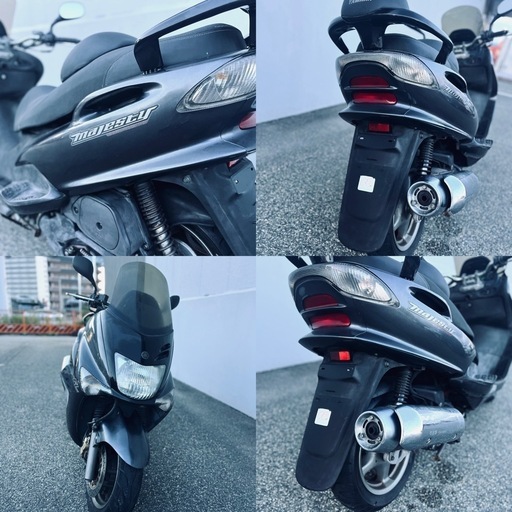 売却済み！最終型低走行ヤマハマジェスティ１２５FIバーハンカスタム(SE27)実働！書有！全国発送可能！近距離激安配送あり(^^) ★
