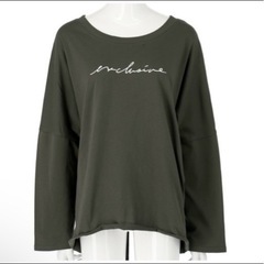ANAPバックスリット カットソー アッシュ
