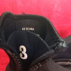 ダイビングブーツ　XS scuba　size　 US3  フェルト底　中古品の画像