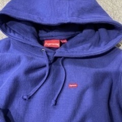 Supreme Small Box フーディー Dark Royal 21FWの画像