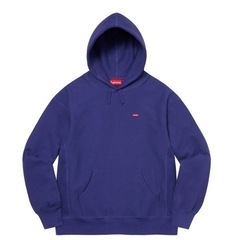 Supreme Small Box フーディー Dark Royal 21FW