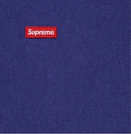 Supreme Small Box フーディー Dark Royal 21FW