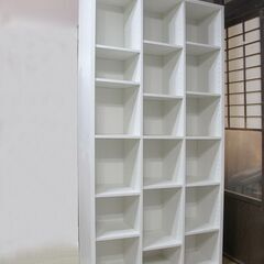 シンプル本棚 ・オープンラック　カラー：ホワイト　万能棚の画像