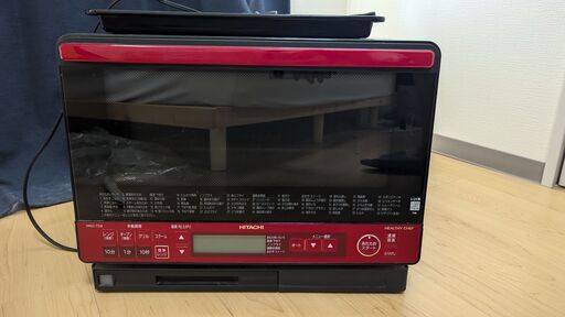 日立 スチームオーブンレンジ 31L トリプル重量センサー 過熱水蒸気 ヘルシーメニュー ワイド\u0026フラット庫内 外して丸洗いテーブルプレート　MRO-TS8 R