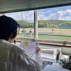 野球アナウンス、スコアラーお手伝い