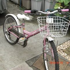 中古自転車22インチ女児用