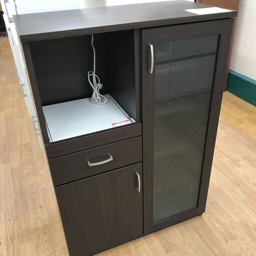 ★ジモティ割あり★ ニトリ レンジ台 ブラウン H115×W80×D40 クリーニング済み KJ6000