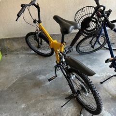 変速付き　折りたたみ自転車