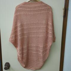 グリーンレーベル　リラクシング　リネン　カーディガン　ピンク　麻１００％の画像