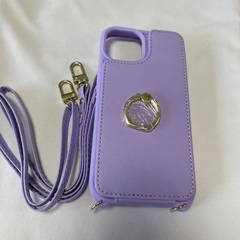【未使用】 パープル スマホカバー 15cm×7.5cmの画像