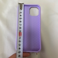【未使用】 パープル スマホカバー 15cm×7.5cmの画像