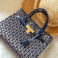 【横浜でバッグレッスン】キラキラバッグのカゴバーキン作りネットがあるので初心者🔰の方も大丈夫の画像