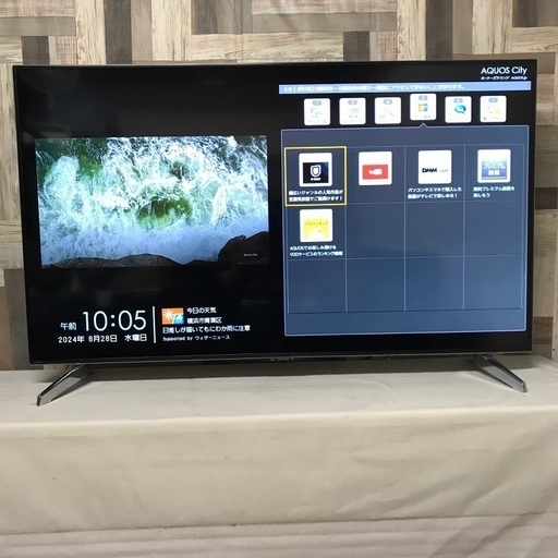 即日受渡❣️SHARP 4K低反射パネル搭載60型ネット動画39500円