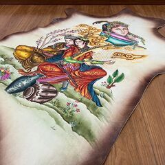 ペルシャ製 羊革 コレクション 美術品 インテリアの画像