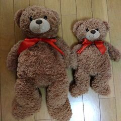 クマの親子　ぬいぐるみ