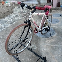 自転車スタンドと自転車
