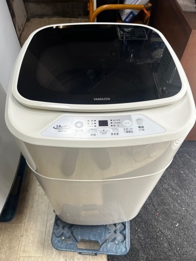 【東京都送料無料】山善 YAMAZEN インバーター搭載 全自動洗濯機3.8kg 2022年製