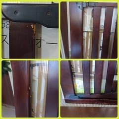［八4522］〈中古品〉KATOJI ウッドスルーオートゲート　※傷汚れありの画像
