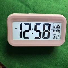 ⭕️新品　多機能デジタル置時計　黒　未開封