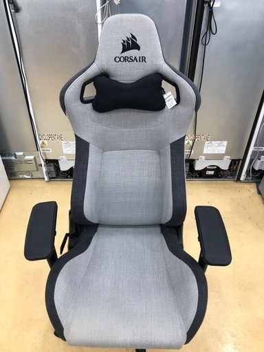【軽トラック貸出サービス有】ゲーミングチェア CORSAIR グレー ヘッドレスト・背当て付