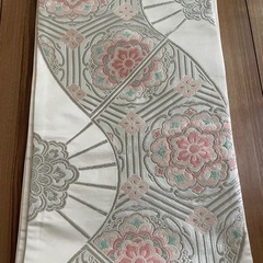 レトロ袋帯　銀糸