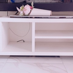 【無料】テレビボード　白