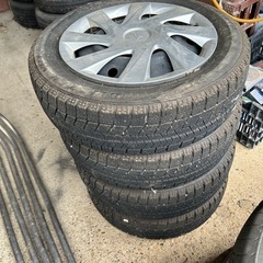 ダイハツ純正スチールブリヂストンVRX　155/65R14