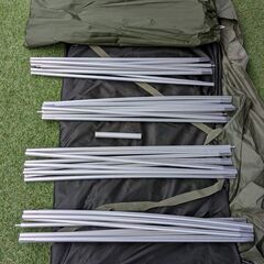 DOD かまぼこテント 3M カーキ 中古の画像