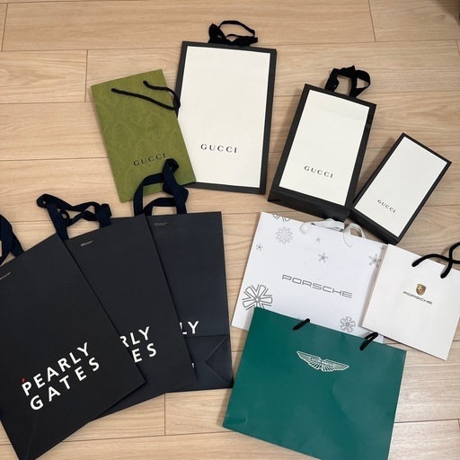 PEARLY GATESやPORSCHEやASTON MARTINやGUCCIブランド袋まとめ売り！