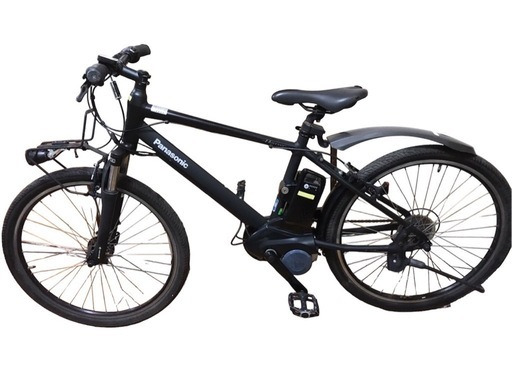 Panasonic パナソニック　ハリヤ　電動アシスト自転車　BE-ELH242A  マットナイト　黒　26インチ バッテリー充電器付き