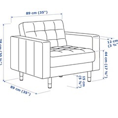 IKEAシングルソファの画像
